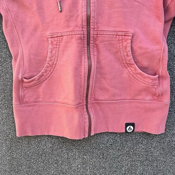 American Giant Classic Full Zip Sweatshirt Hoodie Size Medium Salmon Pink - Picture 6 of 8
